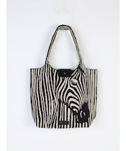 Zebra’s face&hipジャガードニットトートバッグ