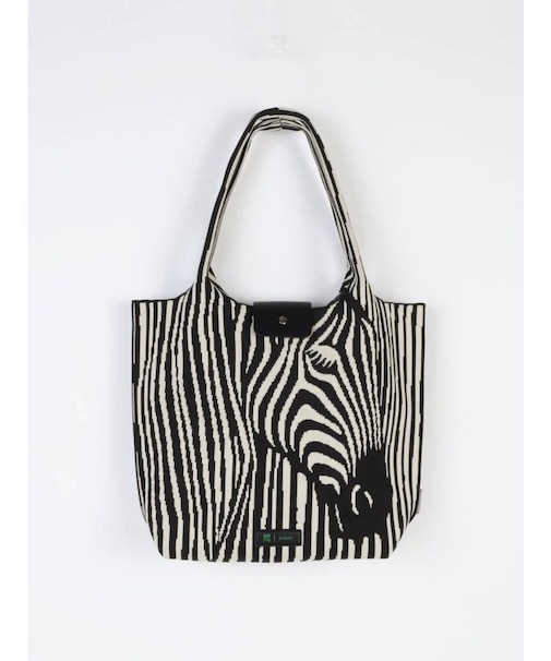 Zebra’s face&hipジャガードニットトートバッグ