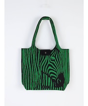 Zebra’s face&hipジャガードニットトートバッグ