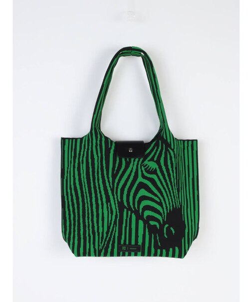 Zebra’s face&hipジャガードニットトートバッグ