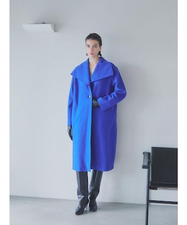 【Aga×NORITAKE】Future Melton Big Collar Long Coat