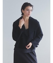 Aga×NORITAKE Future Melton Big Collar Coat