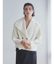 Aga×NORITAKE Future Melton Big Collar Coat