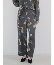 ヴィンテージフラワープリントワイドパンツ