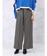 サークルバックルワイドパンツ