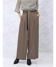 サークルバックルワイドパンツ