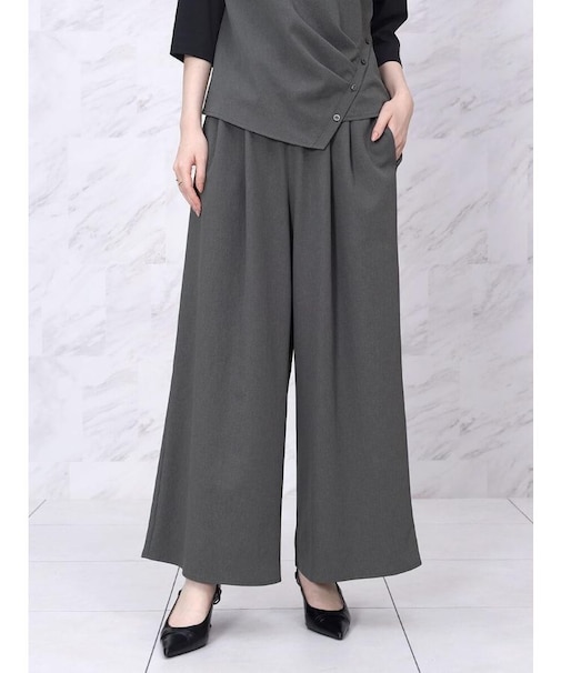ウォッシャブルワイドパンツ
