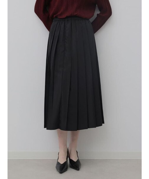 グロッシータフタプリーツスカート