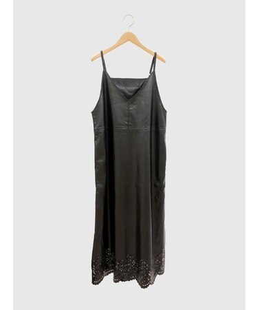 カットワークレザー2WAYキャミワンピース