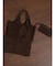 THIN LEATHER SUEDE TOTE BAG
