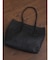 THIN LEATHER  SMOOTH WIDE TOTE BAG