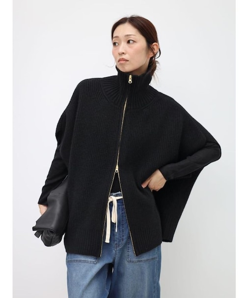 フロントジップニットベスト