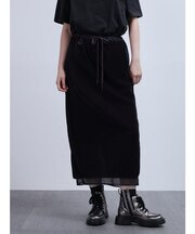 シアーレイヤードプリーツスカート
