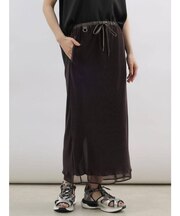シアーレイヤードプリーツスカート