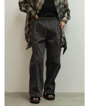 配色切替ドロストバレルパンツ