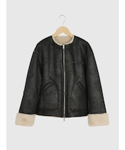 【Boutique Ordinary × Vin】リバーシブルムートンブルゾン