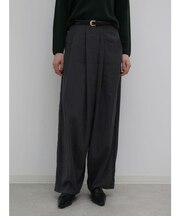 ベルト付タックバレルパンツ
