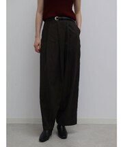 ベルト付タックバレルパンツ