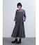 シアーヘムグレンチェックジャンパースカート