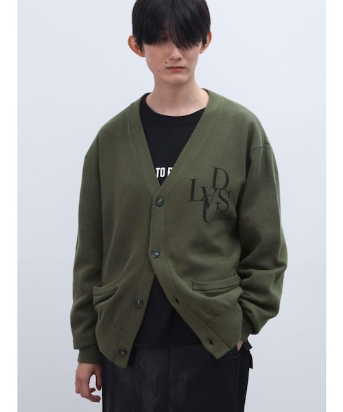 ロゴVネックニットカーディガン｜メドックの通販｜&mall（アンドモール