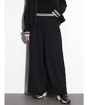 ケーブル編みラインスウェットパンツ