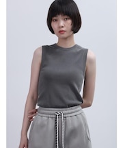 バックシームリブタンクトップ