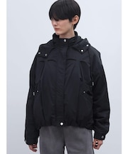 裏ボアフロントタックフーデッドジャケット