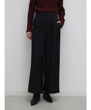 ウエストボタン2タックワイドパンツ