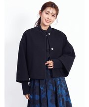 リブスリーブショートコート