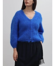 スーパーキッドモヘヤＶネックニットカーディガン