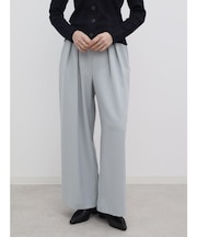 ドローストリングツータックワイドパンツ
