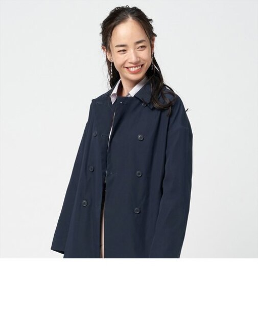 ベーシック トレンチコート ネイビー系