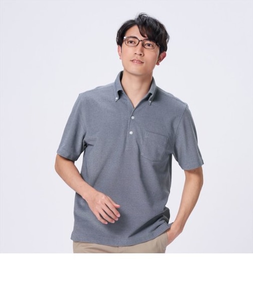 ビズポロ ボタンダウン 半袖 ポロシャツ