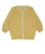 配色ライン ニットカーディガン マスタードイエロー系