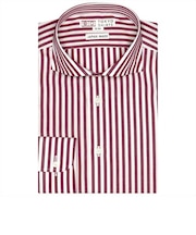 【国産しゃれシャツ】 プレミアム ホリゾンタルワイド 形態安定 綿100% 長袖ワイシャツ