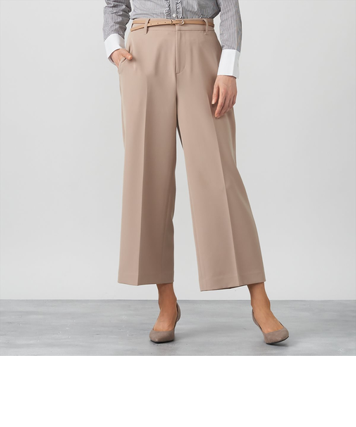 ワイドパンツ ベージュ系 レディース