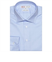 【国産しゃれシャツ】 セミワイド 長袖 形態安定 綿100% バスケット織り