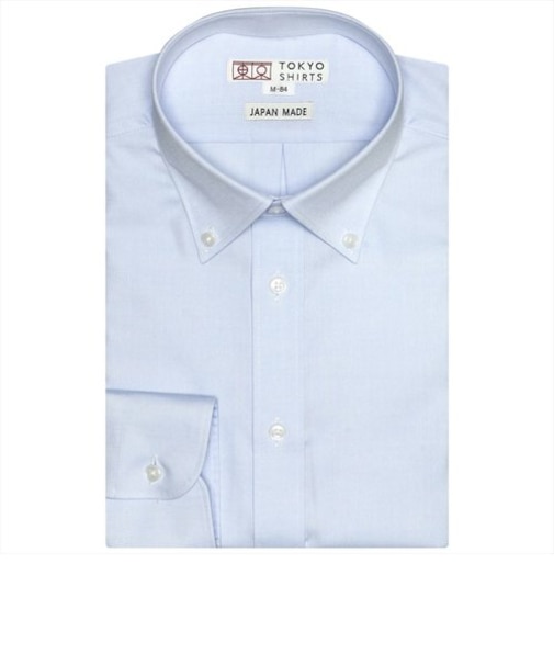 【国産しゃれシャツ】 ボタンダウン 長袖 形態安定 綿100% ピンオックス織り