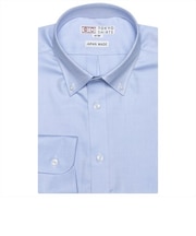 【国産しゃれシャツ】 ボタンダウン 長袖 形態安定 綿100% ツイル織り