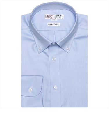 【国産しゃれシャツ】 ボタンダウン 長袖 形態安定 綿100% ツイル織り