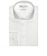 【国産しゃれシャツ】 ホリゾンタル 長袖 形態安定 綿100% ヘリンボーン織り