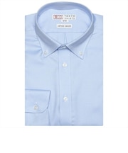 【国産しゃれシャツ】 ボタンダウン 長袖 形態安定 綿100% バスケット織り