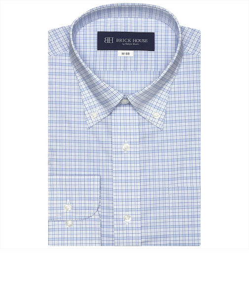 ボタンダウンカラー 長袖 形態安定 ワイシャツ