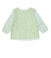 前身レースブラウス 七分袖 ミントグリーン レディース