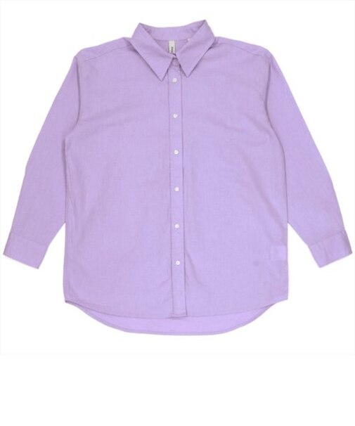 綿麻ゆるシルエット 長袖シャツ レディースカジュアル