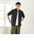 綿麻 ラウンドテール ボタンダウン 半袖カジュアルシャツ
