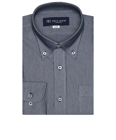 【大きいサイズ】 形態安定 ボタンダウンカラー 長袖 ニットシャツ