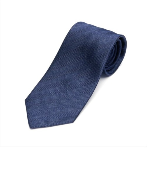 ネクタイ 日本製 絹100% ふじやま織 ネイビー ビジネス フォーマル