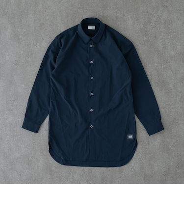 NOTO QUALITY リラックスロングシャツ＜ネイビー＞