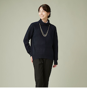 【Pitta Re:)】 オフタートルニットプルオーバー レディース
